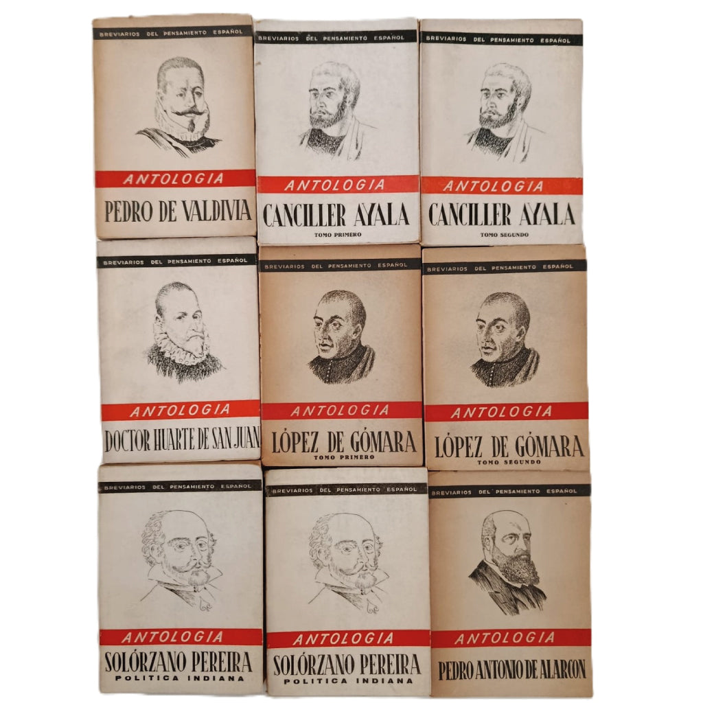 LOTE 27 VOLÚMENES "BREVIARIOS DEL PENSAMIENTO ESPAÑOL" (AÑOS 40/50)