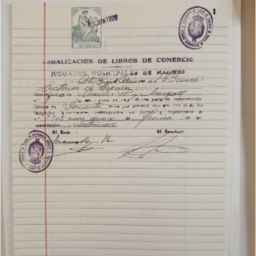 BANCO EXTERIOR DE ESPAÑA (1928-1979) - CARPETA LUJO EDILÁN