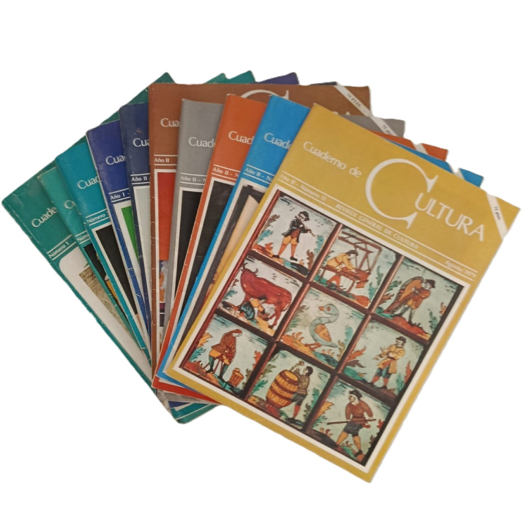 LOTE 10 EJEMPLARES: "CUADERNOS DE CULTURA"