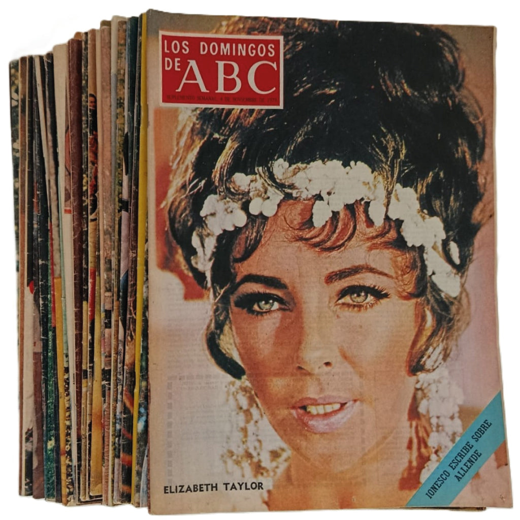 LOTE 30 REVISTAS: "LOS DOMINGOS DE ABC". AÑOS 1970-1973