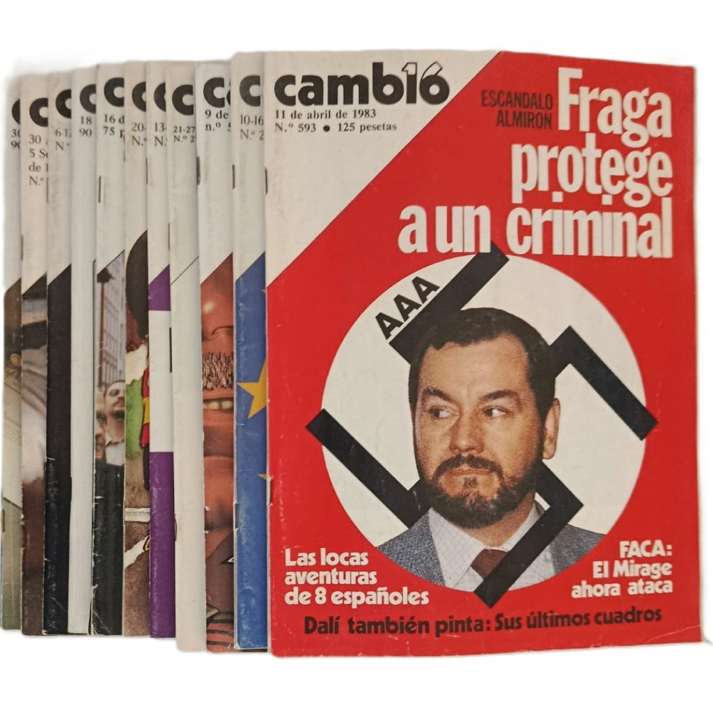 LOTE 11 REVISTAS CAMBIO 16 (AÑOS 1976 - 1983)