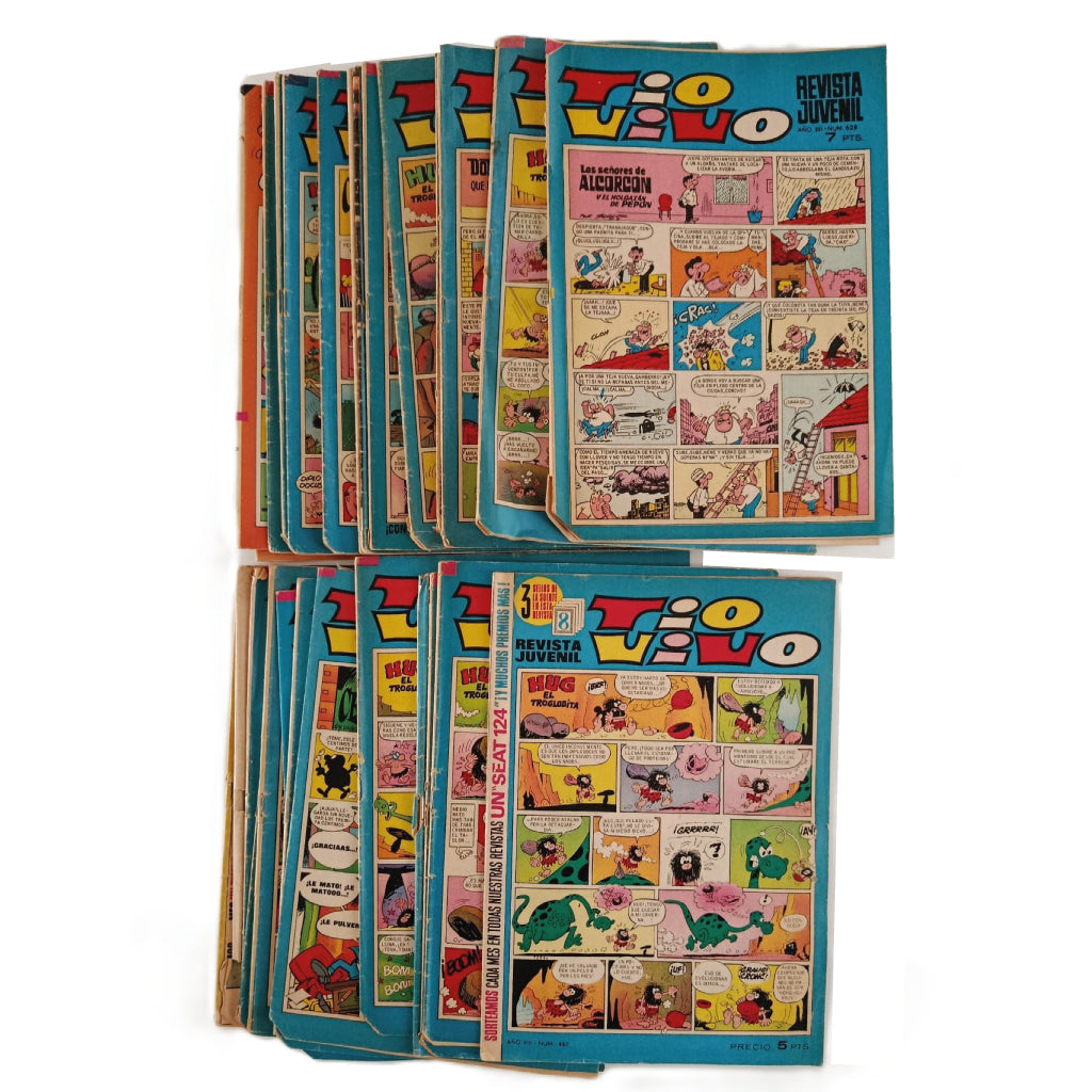 LOTE 31 TEBEOS TÍO VIVO. AÑOS 60. 31 EJEMPLARES