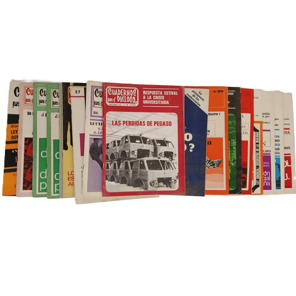 LOTE 17 EJEMPLARES: CUADERNOS PARA EL DIÁLOGO. AÑOS 60-70