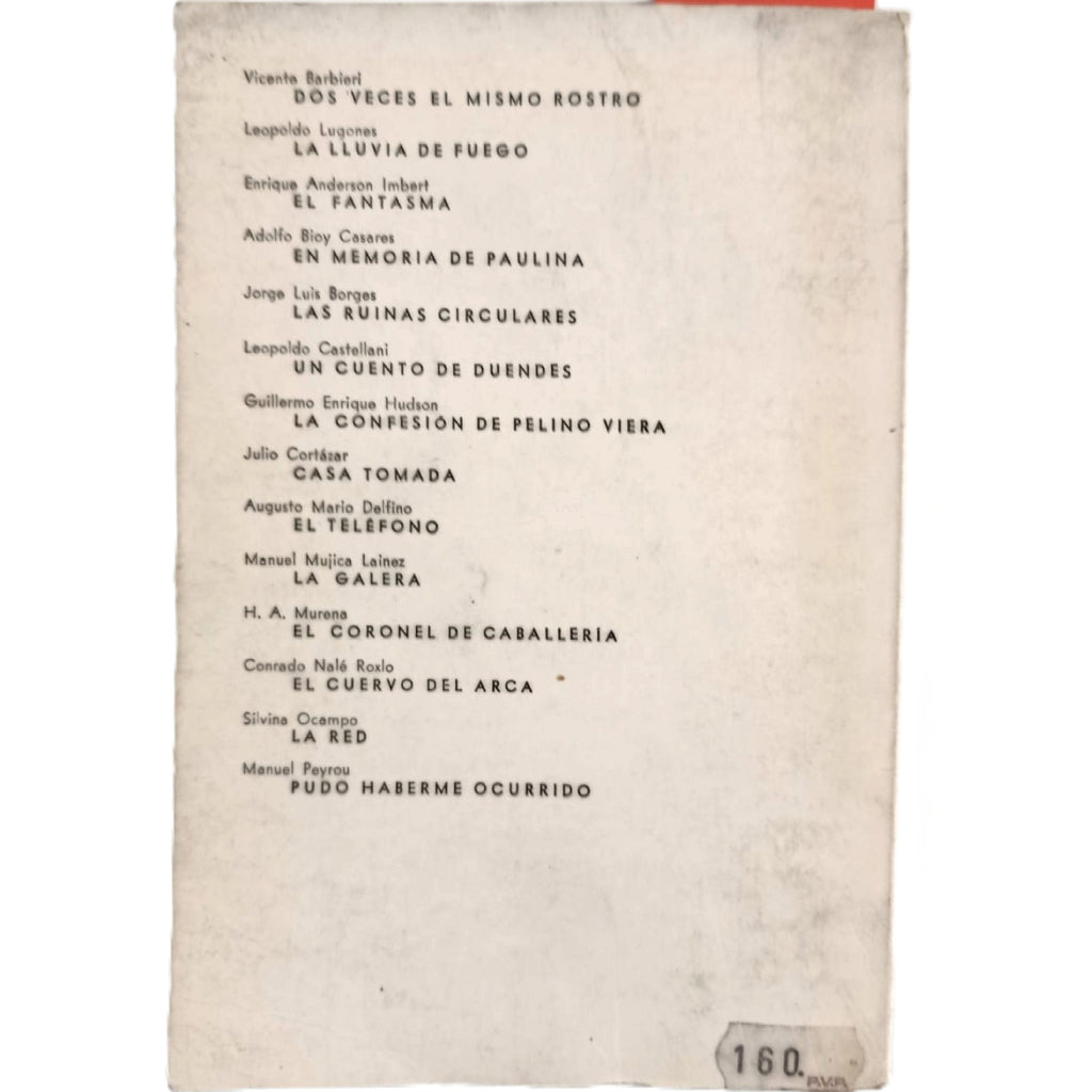 CUENTOS FANTÁSTICOS ARGENTINOS. PRIMERA SERIE - SELECCIÓN DE NICOLÁS CÓCARO