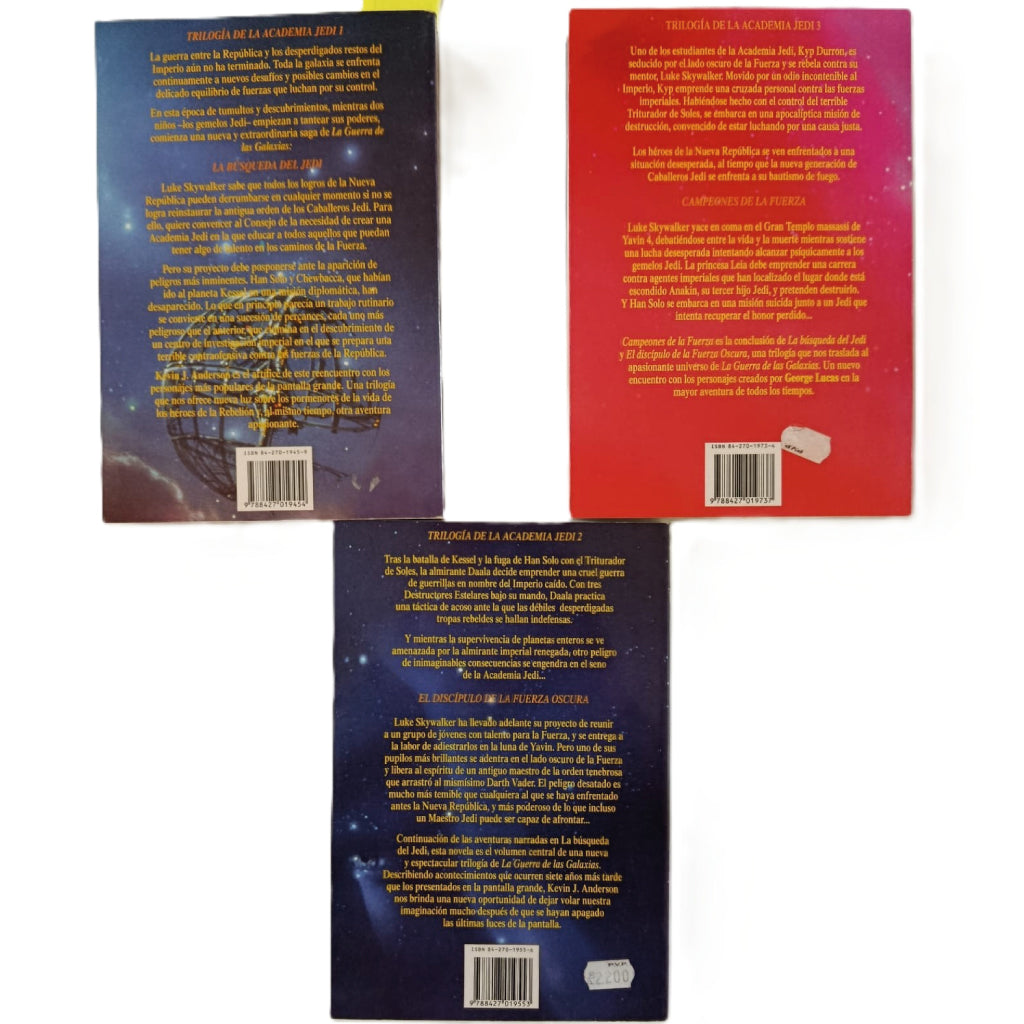 LA GUERRA DE LAS GALAXIAS: TRILOGÍA DE LA ACADEMIA JEDI (COMPLETA 1-3)