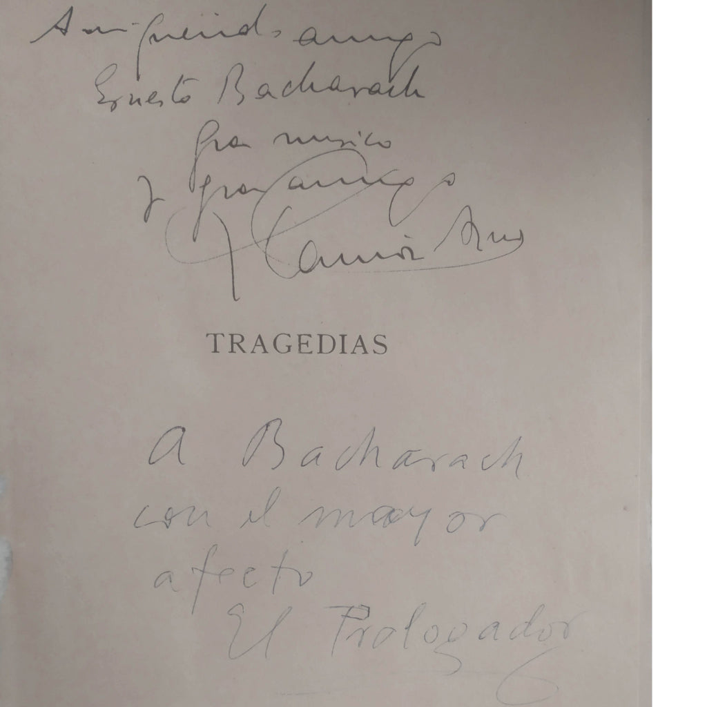TRAGEDIAS. El héroe, El pozo amarillo, El Rey David, Los fuertes. Camón Aznar, José (Dedicado)