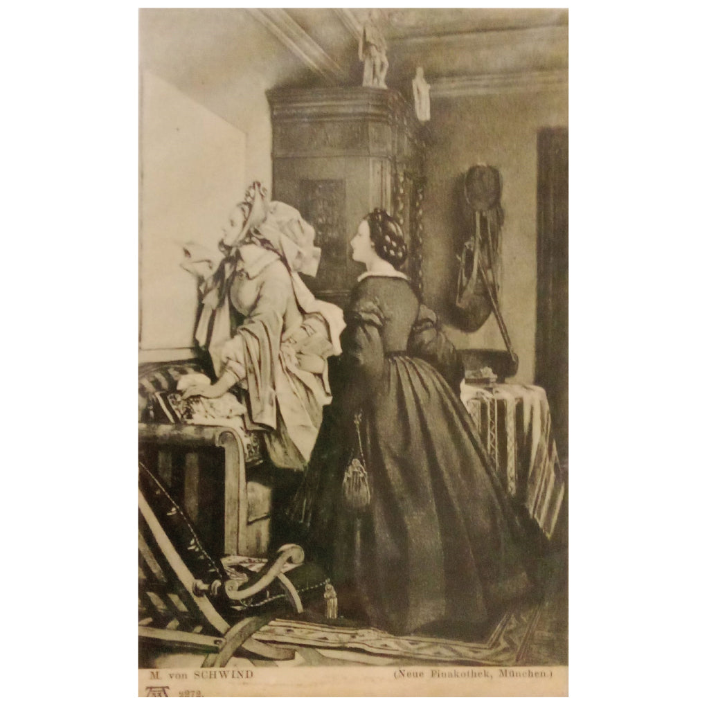 POSTAL M. VON SCHWIND, DER BESUCH