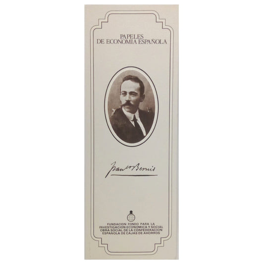 MARCAPÁGINAS DE PAPELES DE ECONOMÍA ESPAÑOLA, FRANCISCO BERNIS CARRASCO