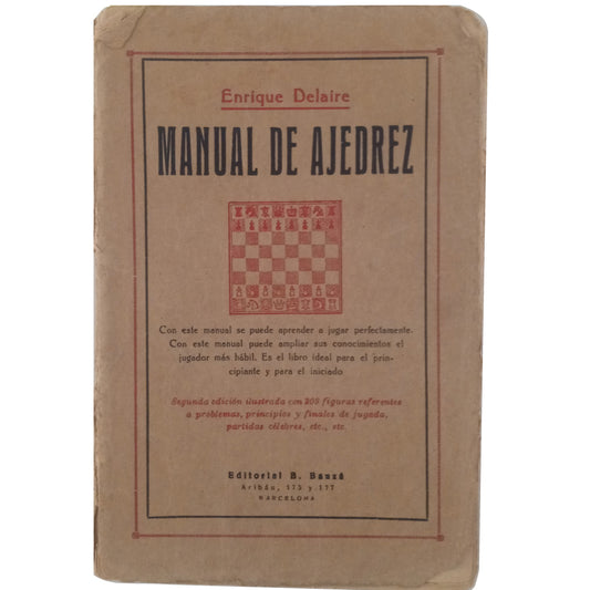 MANUAL DE AJEDREZ. Delaire, Enrique