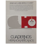 CUADERNOS HISPANOMERICANOS 403-405. HOMENAJE A JOSE ORTEGA Y GASSET. Enero-Marzo 1984