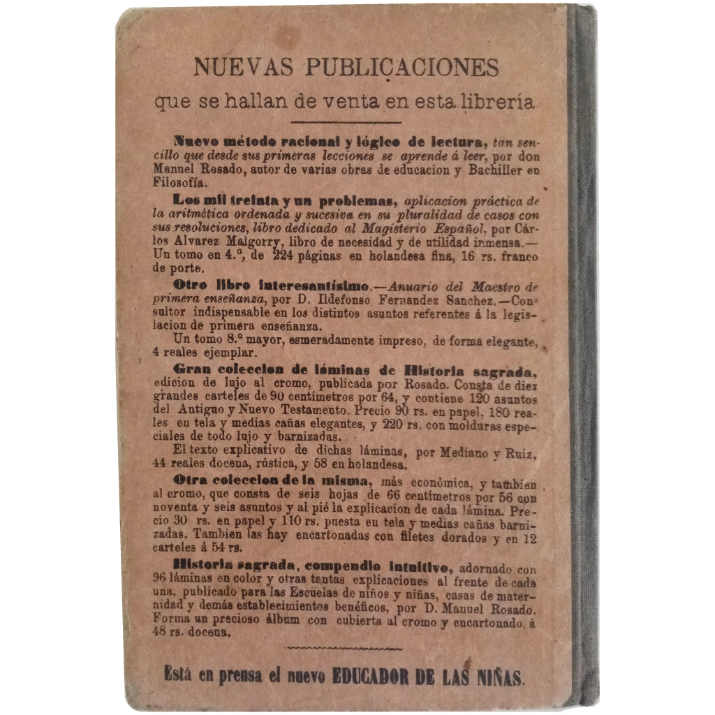 ELEMENTS OF ARITHMETIC. Álvarez de la Escosura, Sabino