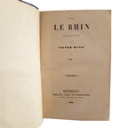 LE RHIN. Lettres a un ami. Tome I. Hugo, Victor