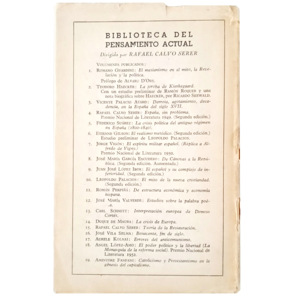 DE CÁNOVAS A LA REPÚBLICA. García Escudero, José María