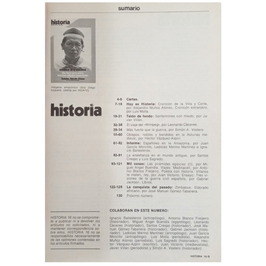 HISTORY 16. YEAR V. Nº 51- JULY 1980