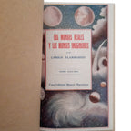 LOS MUNDOS REALES Y LOS MUNDOS IMAGINARIOS. Viaje pintoresco por el cielo. Tomos I y II. Flammarion, Camilo