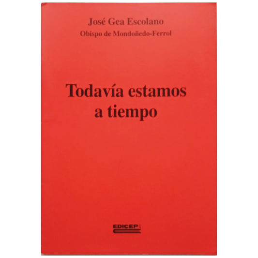 TODAVÍA ESTAMOS A TIEMPO. Gea Escolano, José ( Obispo de Mondoñedo-Ferrol). DEDICADO