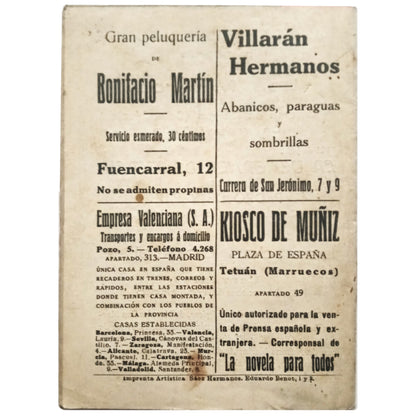 LA NOVELA PARA TODOS Nº XV: LA ESPAÑOLA INGLESA. Cervantes, Miguel de