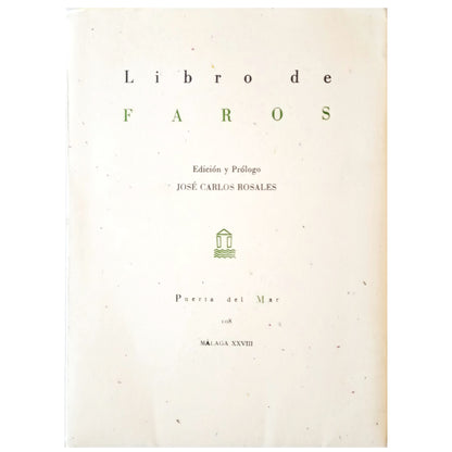 LIGHTHOUSE BOOK. Rosales, José Carlos (Edition)