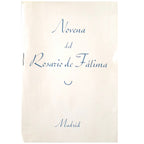 NOVENA A NUESTRA SEÑORA DEL ROSARIO DE FÁTIMA. Velasco, P. Salvador