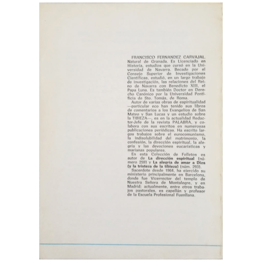 JUAN PABLO II Y LA CONFESIÓN. Fernández Carvalar, Francisco ( Meditaciones y selección de textos)