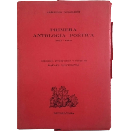 FIRST POETICAL ANTHOLOGY (1853 - 1865). Pongilioni, Aristides