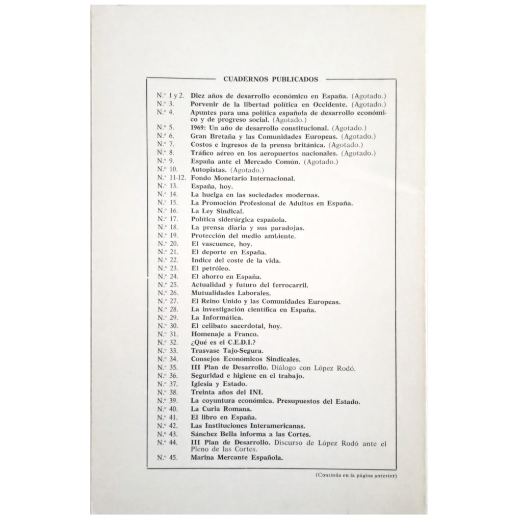 DOCUMENTACIÓN ESPAÑOLA 52: NUNCIATURAS Y DELEGACIONES APOSTÓLICAS
