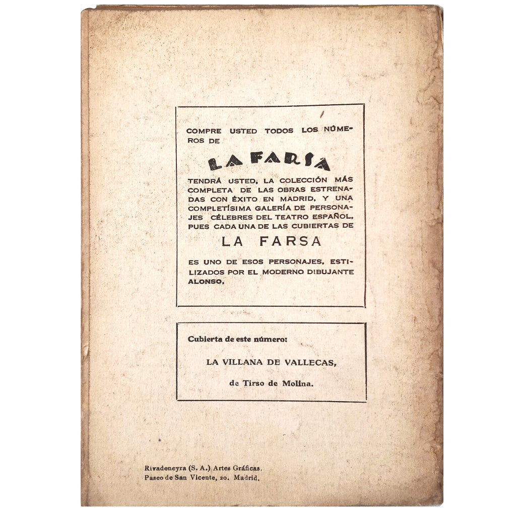 THE FARSA Nº 94: PEPA DONCEL. Benavente, Jacinto