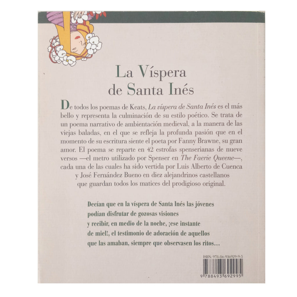 LA VÍSPERA DE SANTA INÉS. Keats, John