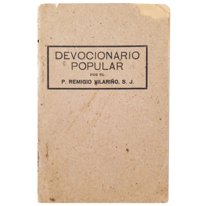 POPULAR DEVOTIONARY. Vilariño, Remigio 