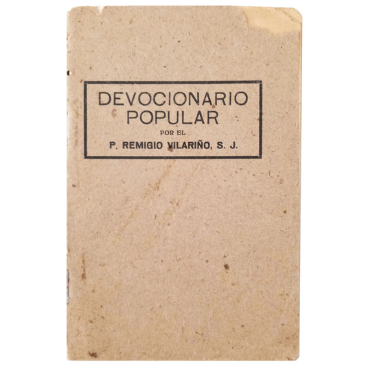 DEVOCIONARIO POPULAR. Vilariño, Remigio