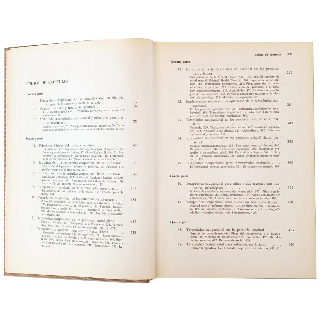 TERAPÉUTICA OCUPACIONAL EN REHABILITACIÓN. Macdonald, E. M. (Dirección)