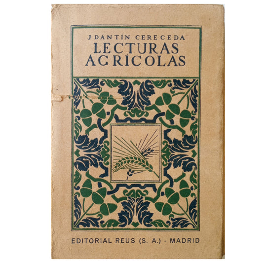 AGRICULTURAL READINGS. Dantín Cereceda, J.