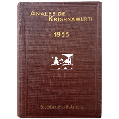 ANNALS OF KRISHNAMURTI. 1933