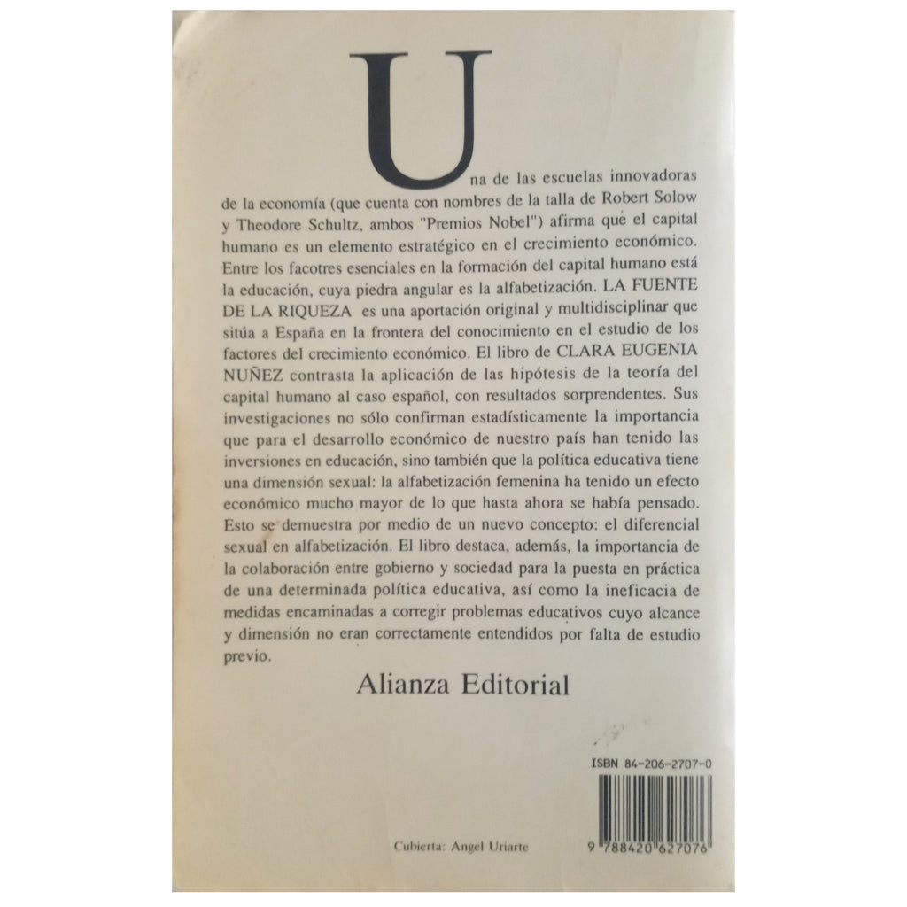 LA FUENTE DE LA RIQUEZA. Núñez, Clara Eugenia