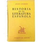 BREVE HISTORIA DE LA LITERATURA ESPAÑOLA. Chabás, Juan