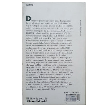 EL CINE ESPAÑOL EN 119 PELÍCULAS. Torres, Augusto M.