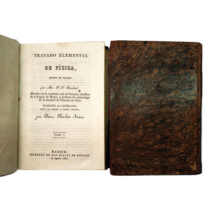 TRATADO ELEMENTAL DE FÍSICA. Tomo I y II. Beudant, F. L.