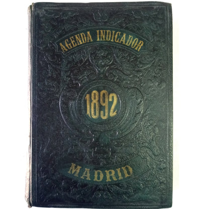 AGENDA E INDICADOR DE MADRID PARA EL AÑO 1892