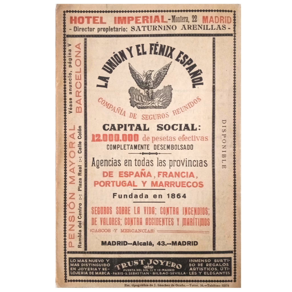 GUÍA GENERAL DE FERROCARRILES Núm. 445, Julio 1929. Servicio Oficial De Las Compañías