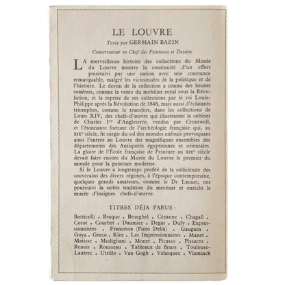 LE LOUVRE. Bazin, Germain (en francés)