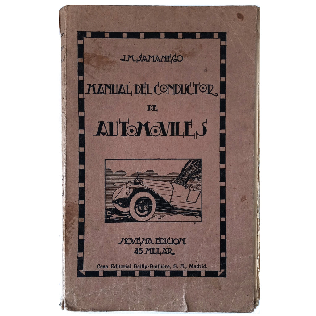MANUAL DEL CONDUCTOR DE AUTOMÓVILES. Samaniego, José María