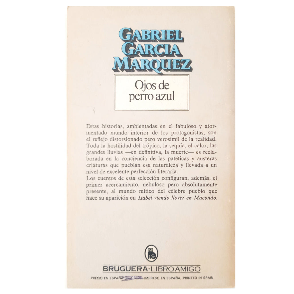 OJOS DE PERRO AZUL. García Márquez, Gabriel