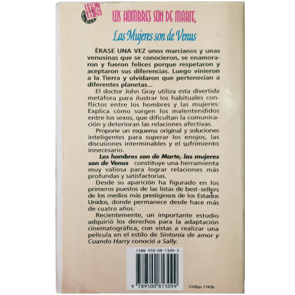 LOS HOMBRES SON DE MARTE, LAS MUJERES SON DE VENUS. Gray, John