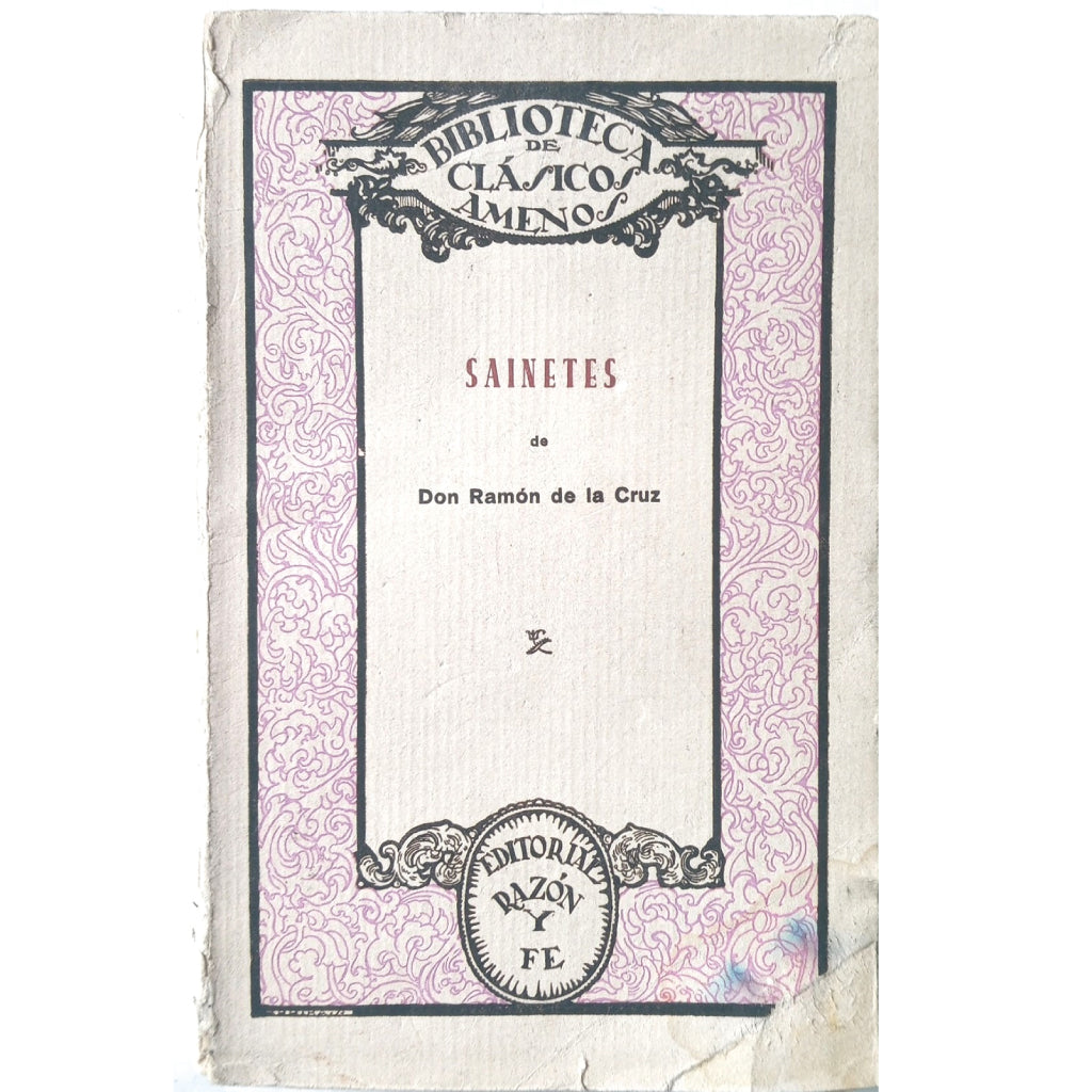 SAINETES. Cruz, Ramón De La
