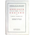 APOLOGÍA DEL BUDISMO. Formichi, Carlo