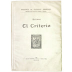 THE CRITERY. Balmes, Jaime