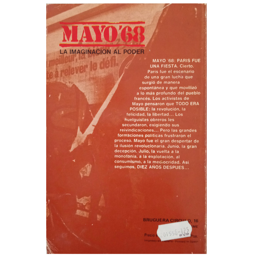 MAYO '68. LA IMAGINACIÓN AL PODER. Vidal Villa, José Mª