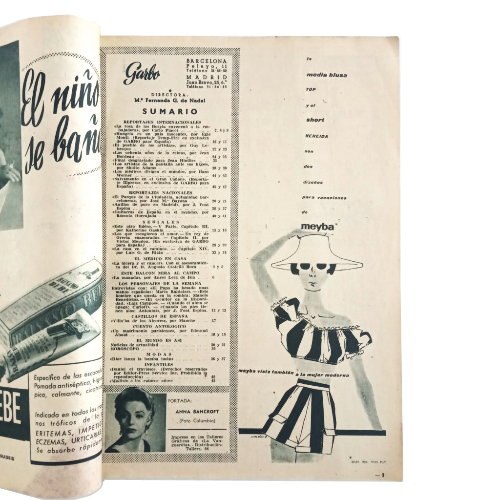 GARBO Nº 178. Año IV. 11 de agosto de 1956
