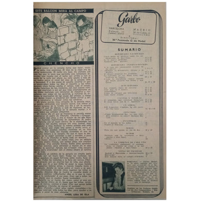 GARBO Nº 45. Año II. 23 de enero de 1954