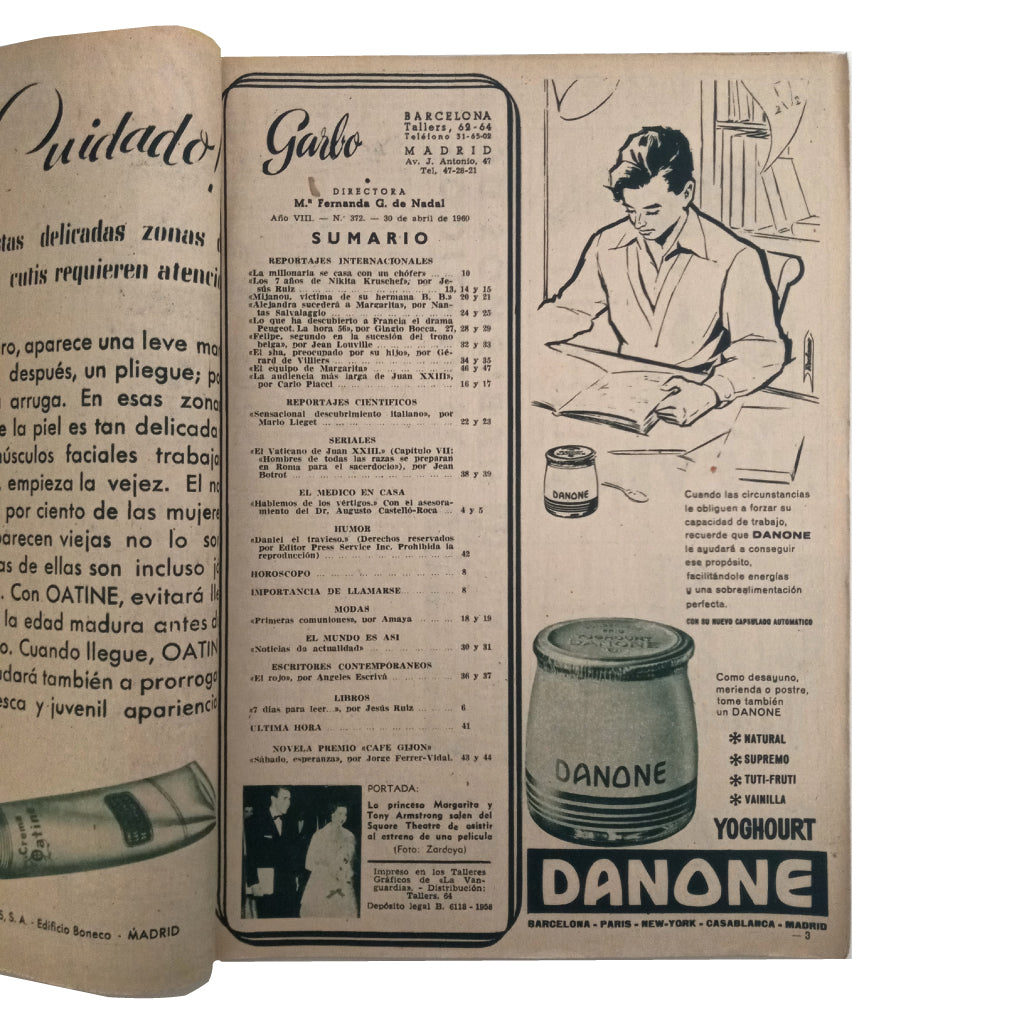 GARBO Nº 372. Año VIII. 30 de abril de 1960